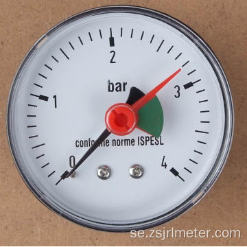 Bakmonterad manometer